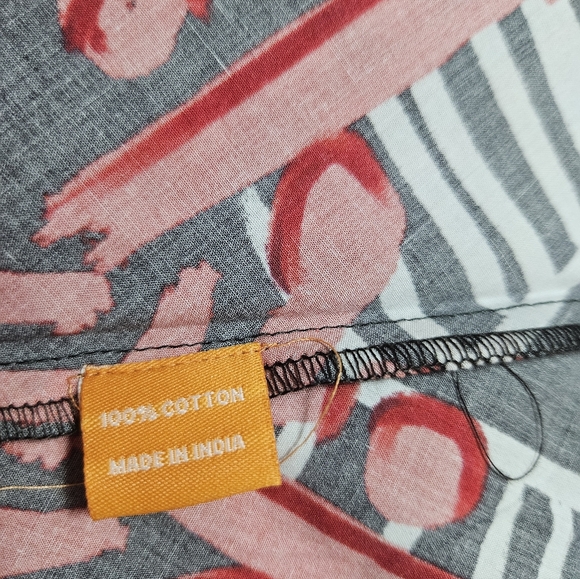 Oliphant XL Boho Maxi Skirt Multicolor Hand Block Print India Cotton - Picture 11 of 11